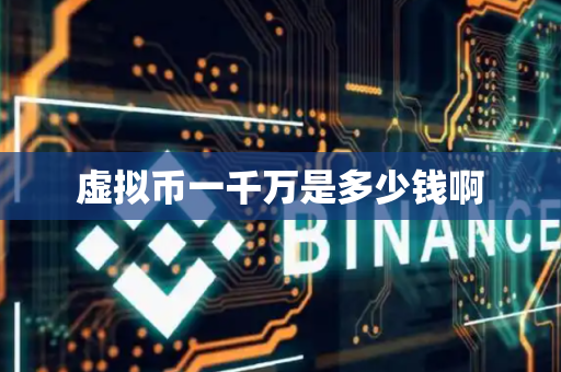 虚拟币一千万是多少钱啊