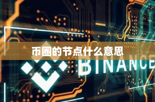 币圈的节点什么意思
