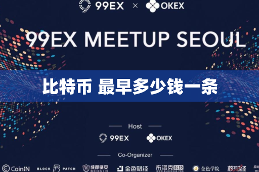 比特币 最早多少钱一条